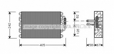AVA QUALITY COOLING msv008 -  Испаритель, кондиционер